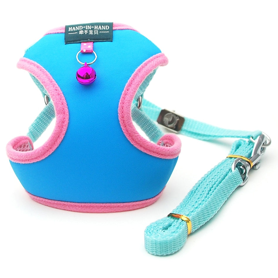 Pet Adjustable Harness With Bell