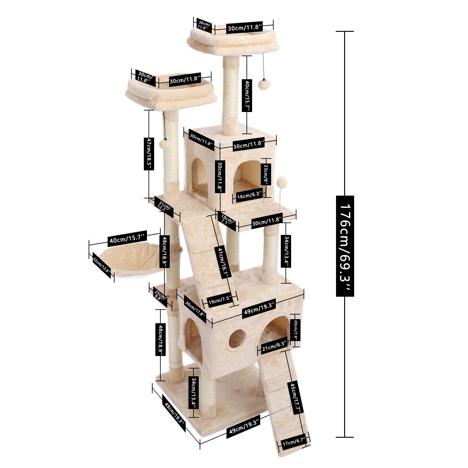 Multi-Level Cat Tree Condo Furniture