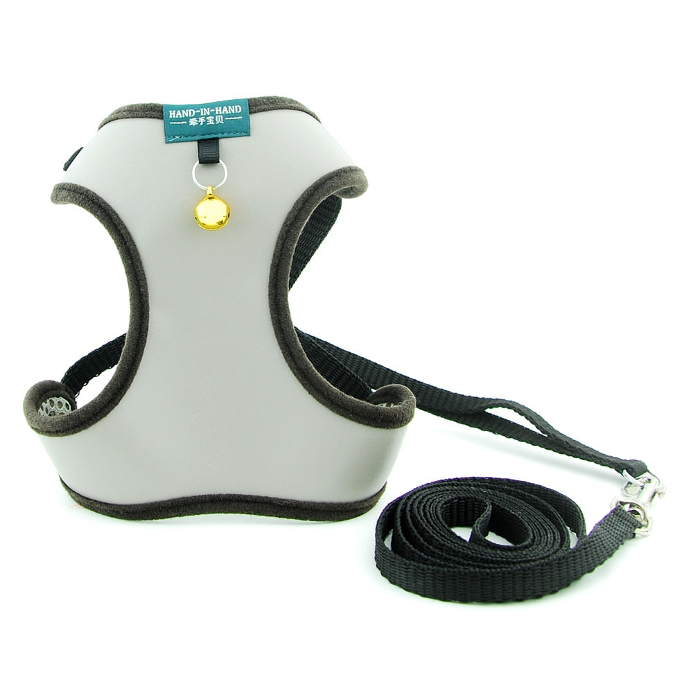 Pet Adjustable Harness With Bell