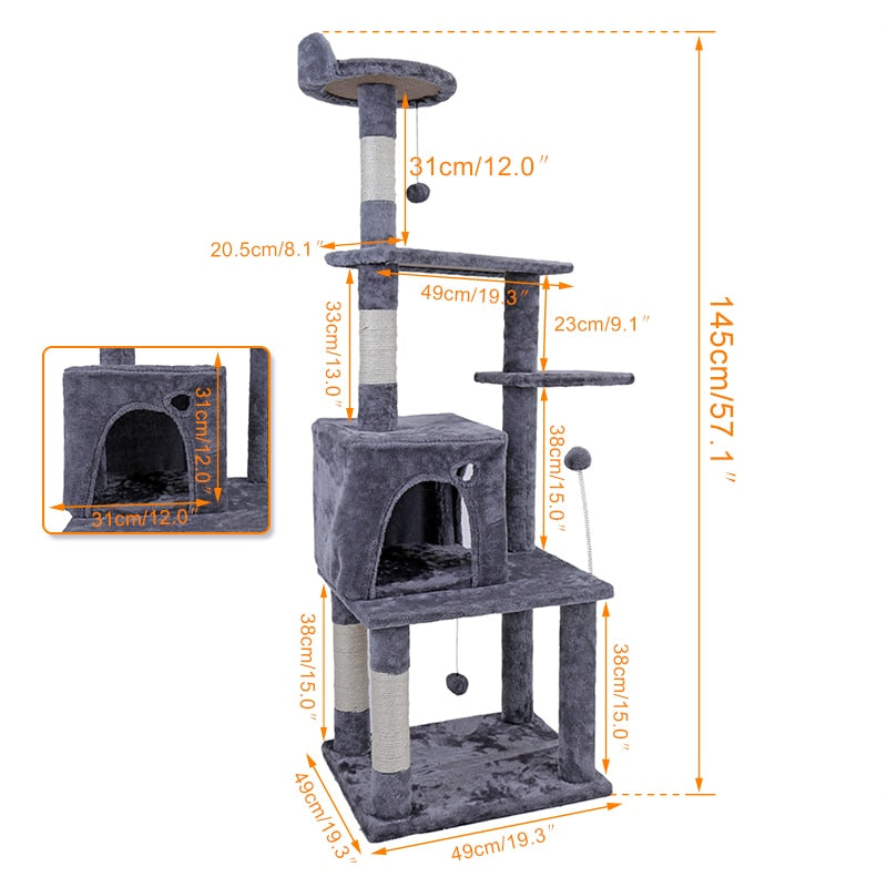 Multi-Level Cat Tree Condo Furniture