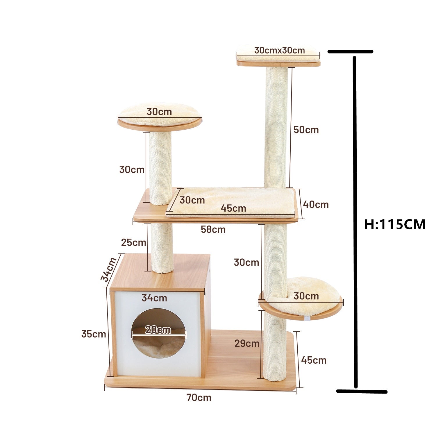 Multi-Level Cat Tree Condo Furniture