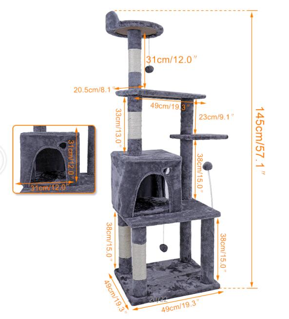 Cat Tree Furniture Tower Climb