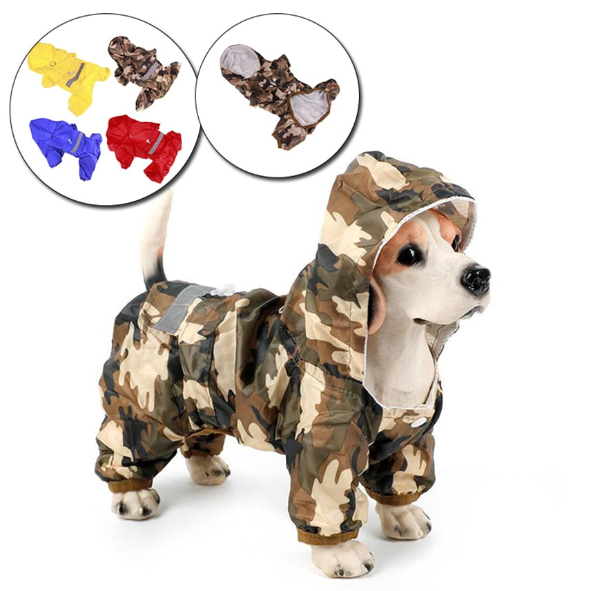 Puppy Casual Cat Raincoat Waterproof Jacket