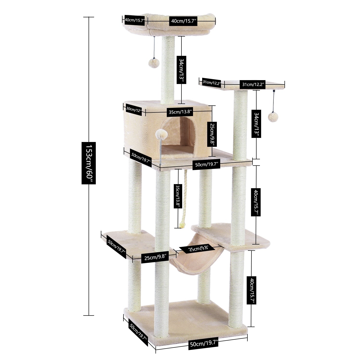 Cat Tree Furniture Tower Climb