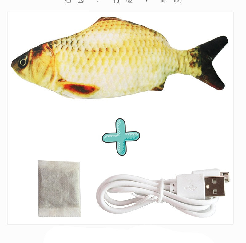 Electric Floppy Fish Cat toy