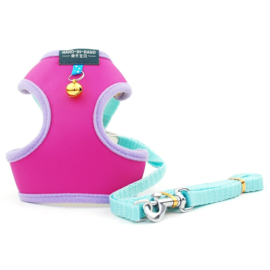 Pet Adjustable Harness With Bell