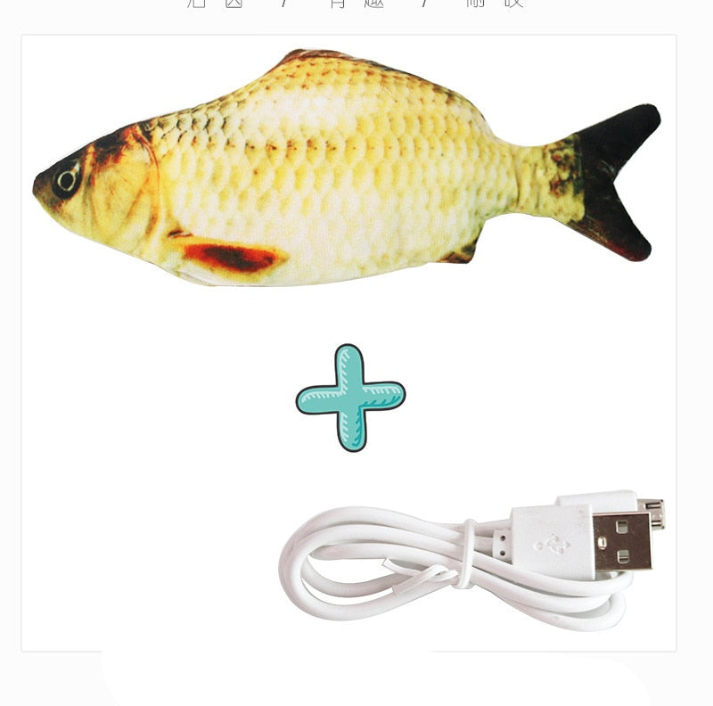 Electric Floppy Fish Cat toy