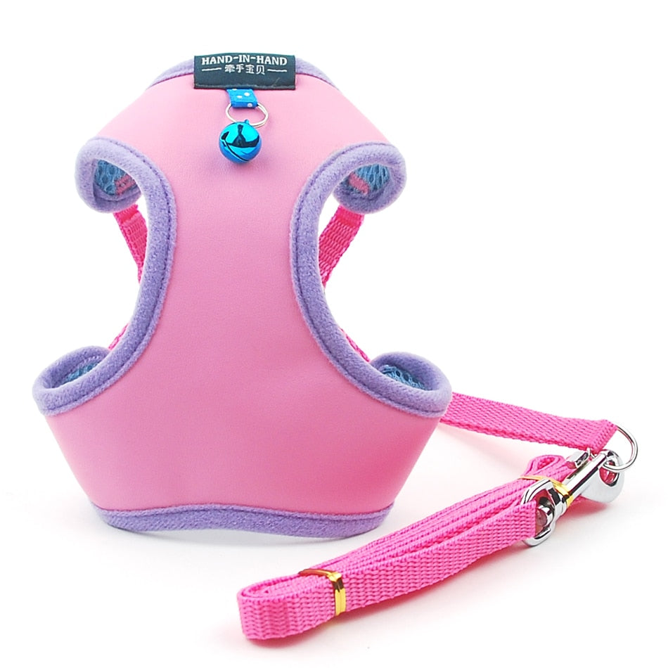 Pet Adjustable Harness With Bell