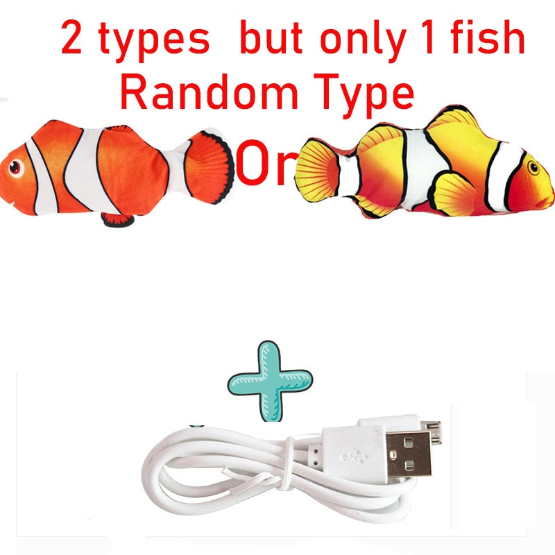 Electric Floppy Fish Cat toy