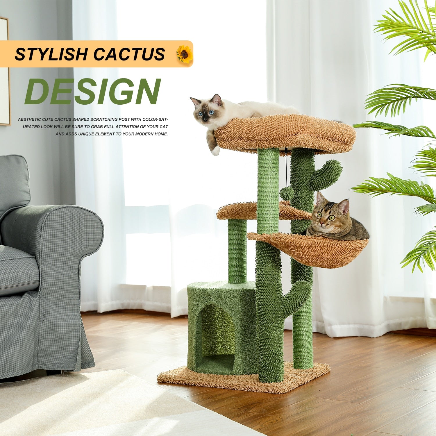 Cactus Play House Furniture With Condo Nest