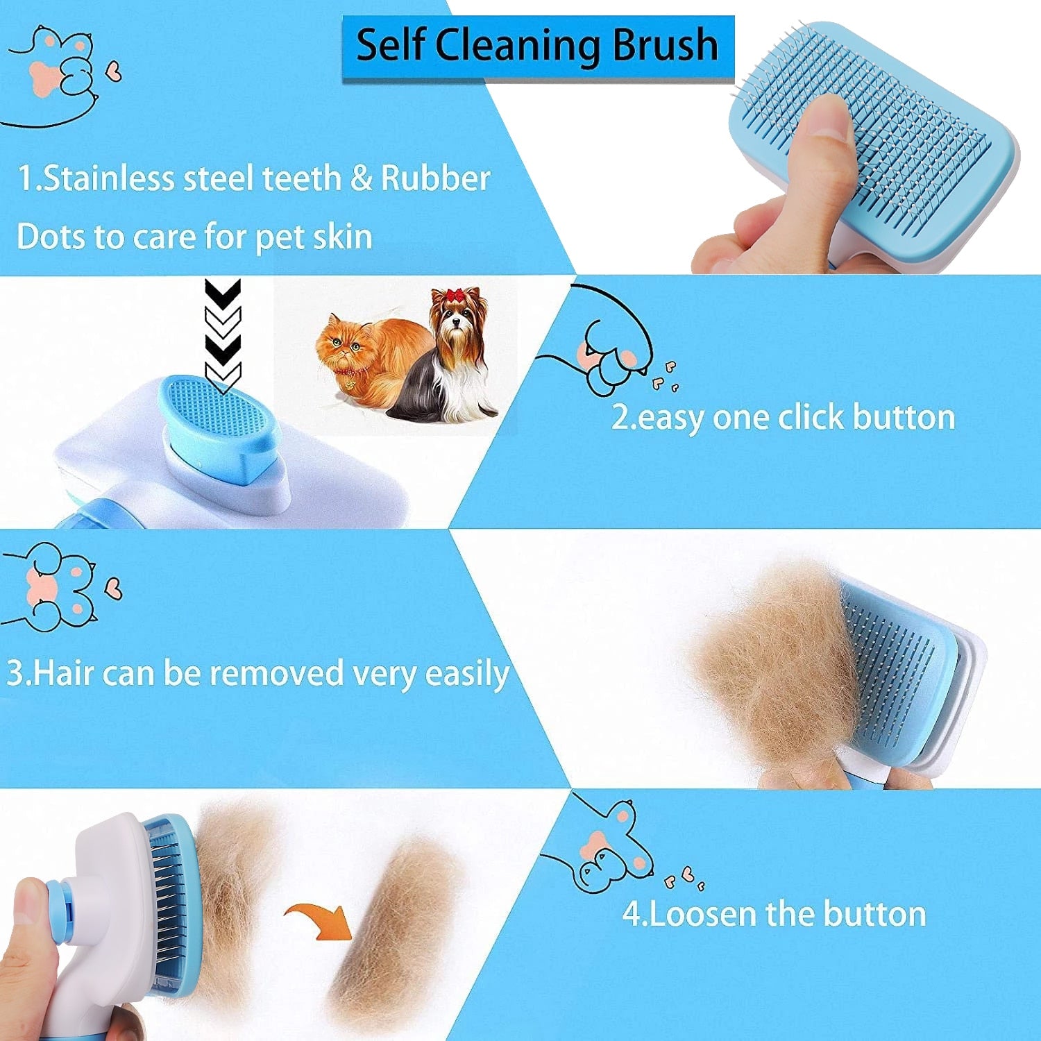 Hairs Cleaning Bath Brush