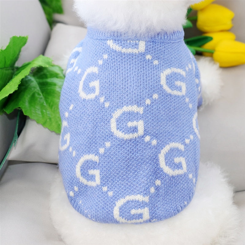 Creative Letter Puppy Knit Sweater