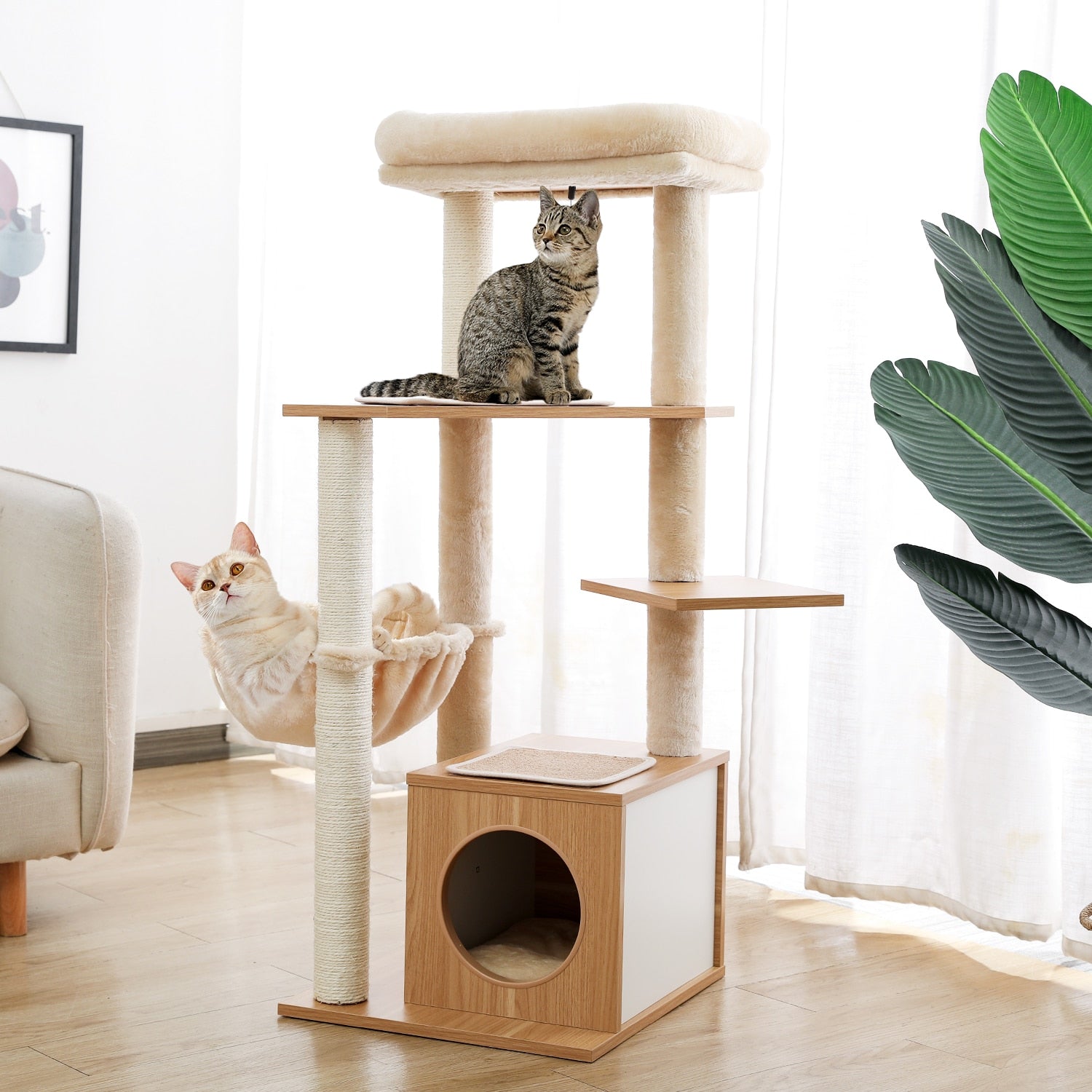 Cat Tree Furniture Tower Climb