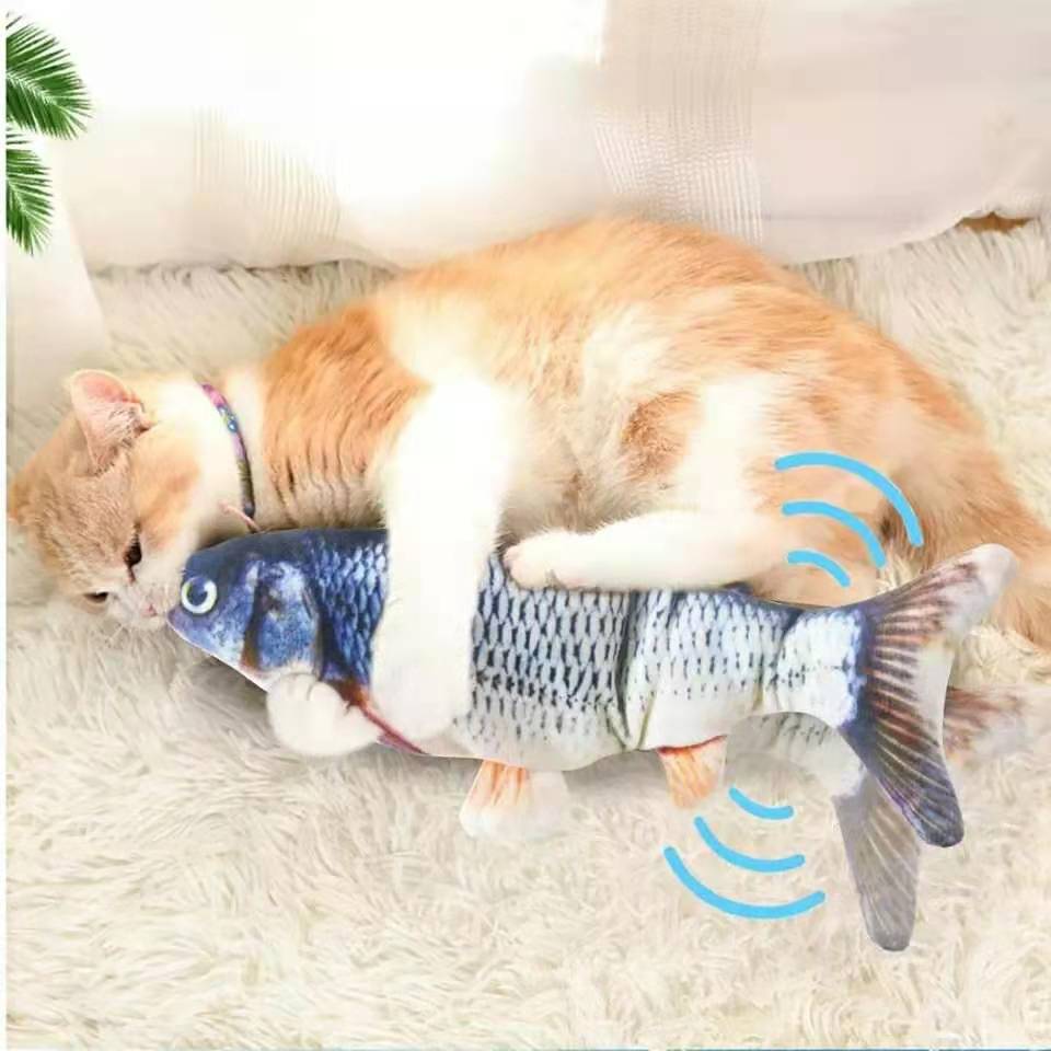 Electric Floppy Fish Cat toy