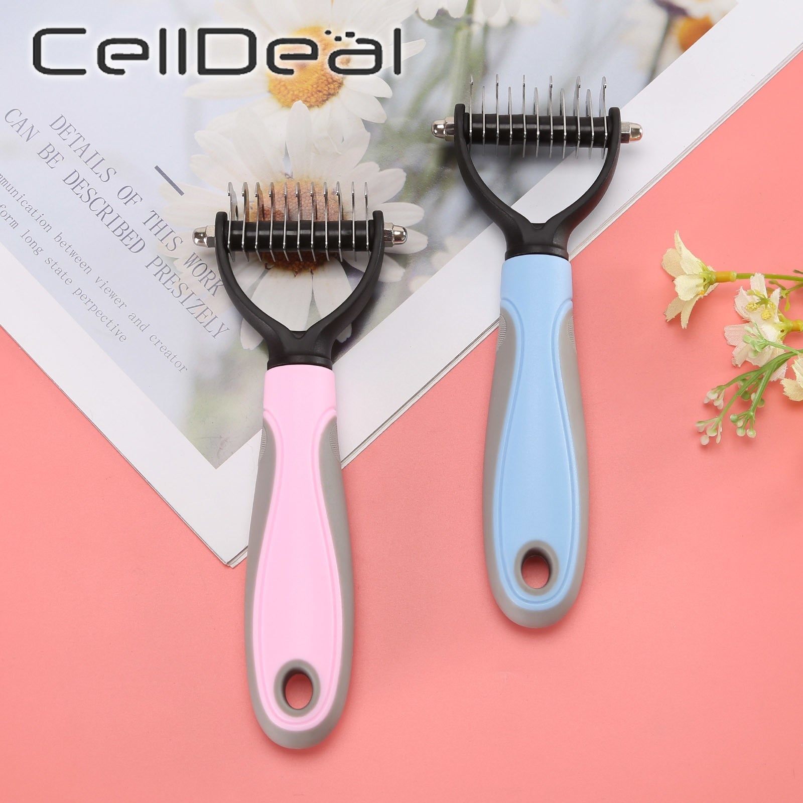 Trimming Dematting Deshedding Brush Grooming Tool