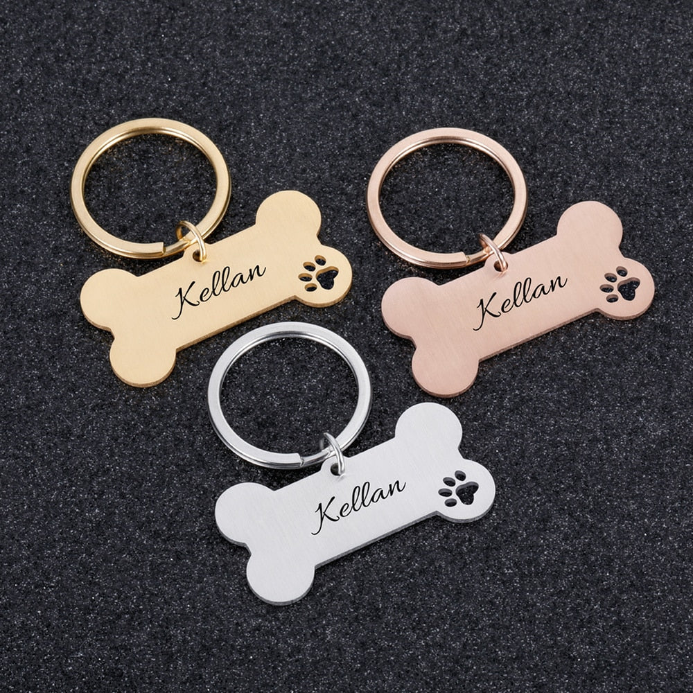 Keyring Bone Tag Pet