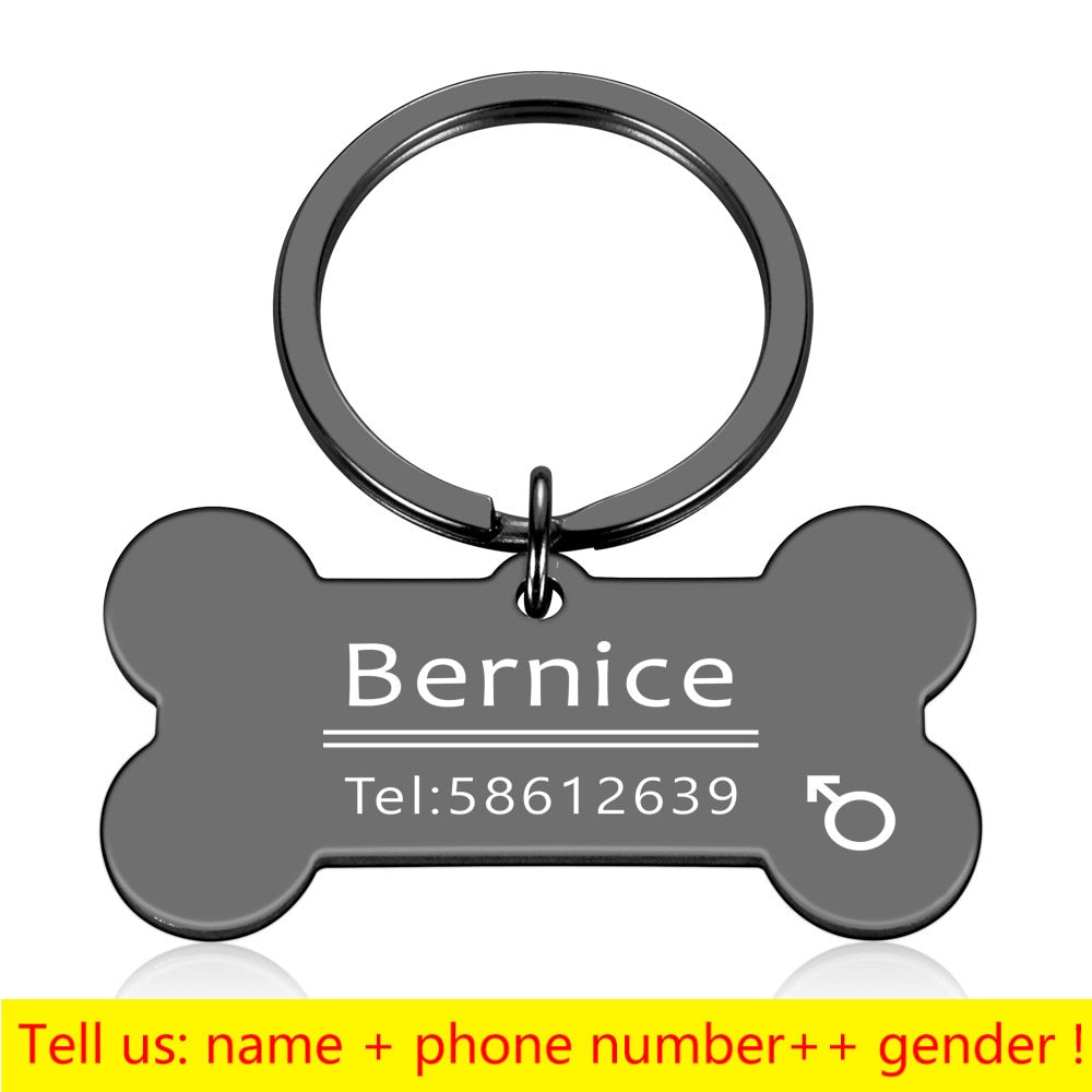 Keyring Bone Tag Pet