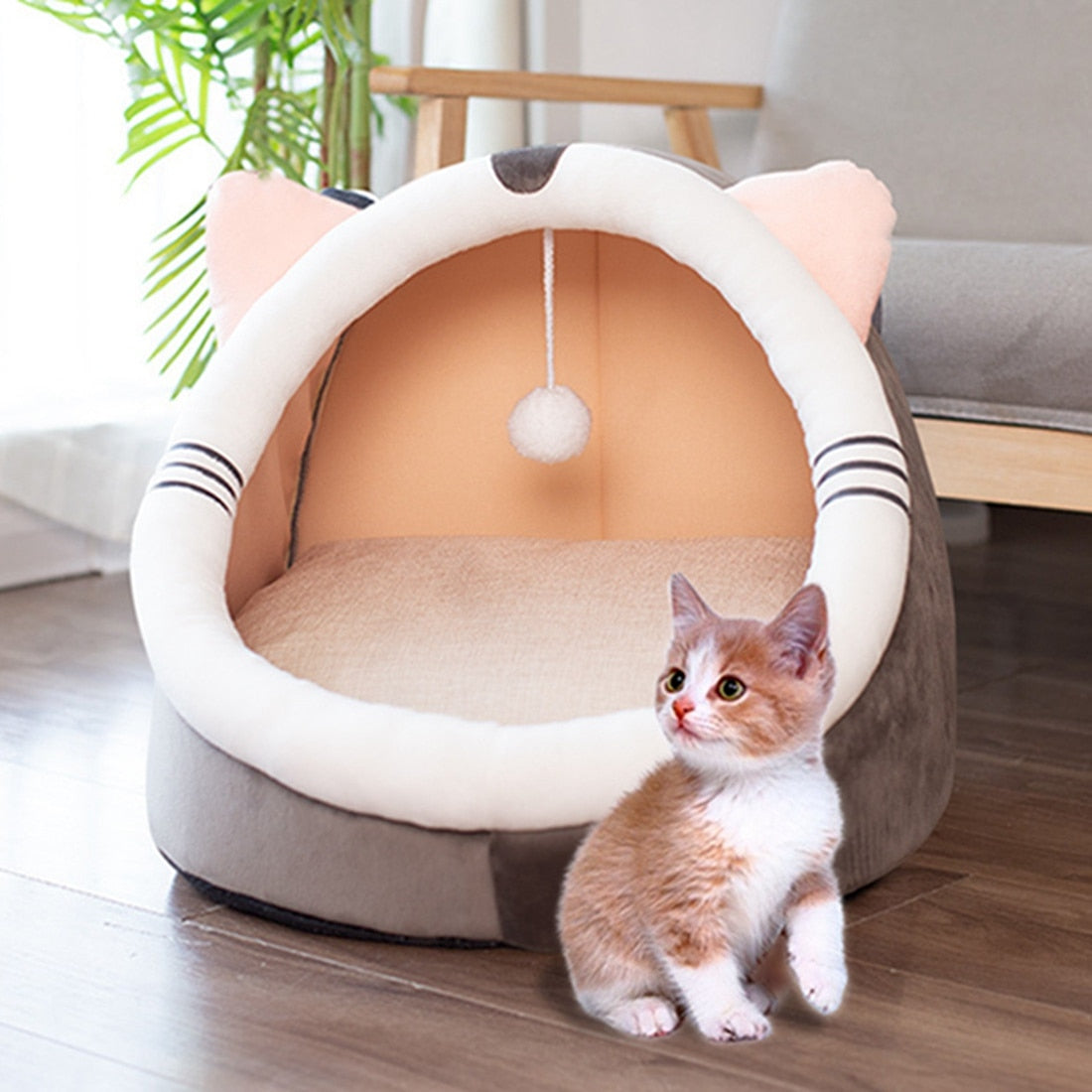 Pet House Tent With Removable Cushion