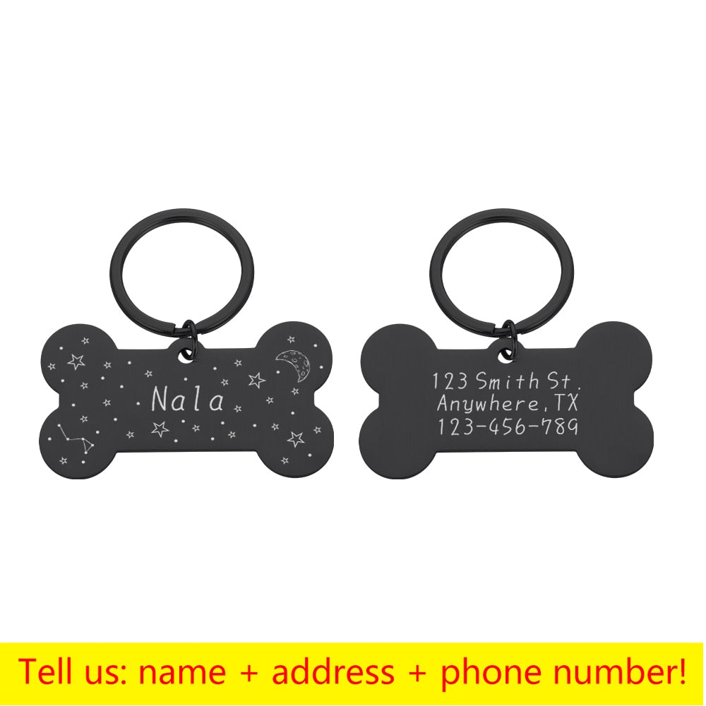 Keyring Bone Tag Pet