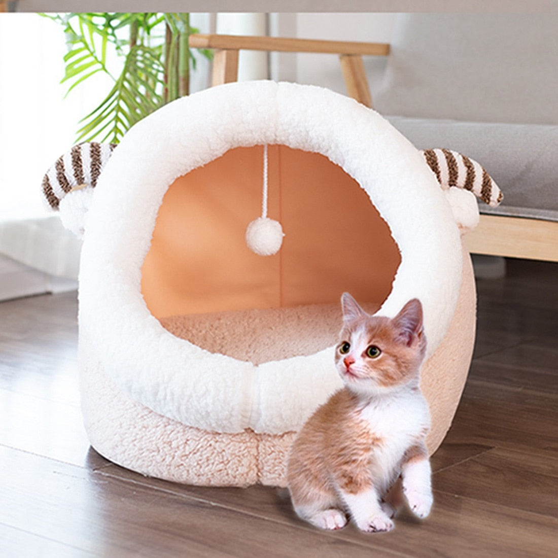 Pet House Tent With Removable Cushion