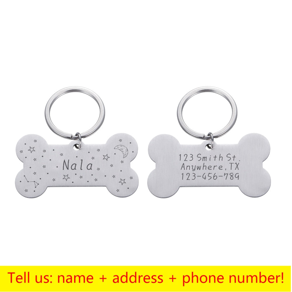 Keyring Bone Tag Pet