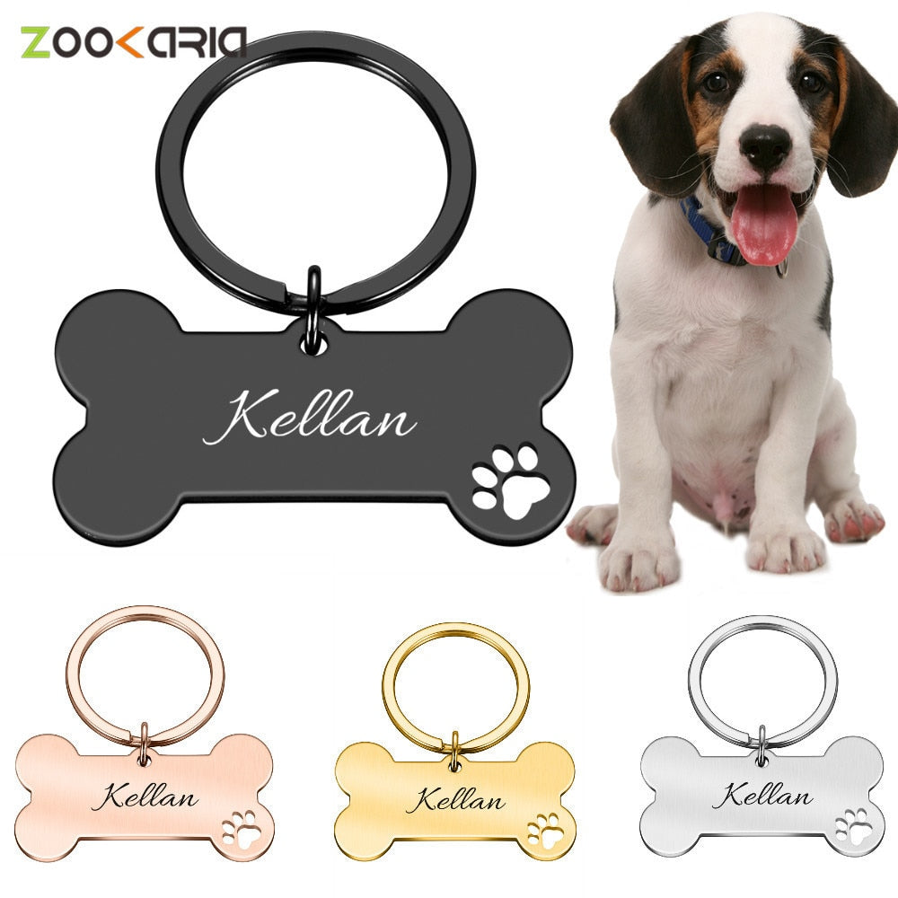 Keyring Bone Tag Pet