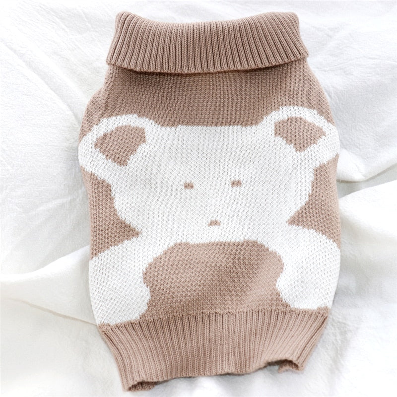 Creative Letter Puppy Knit Sweater