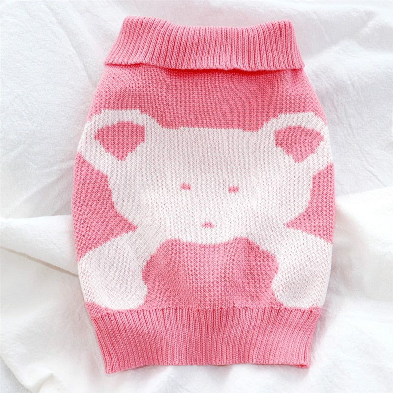 Creative Letter Puppy Knit Sweater