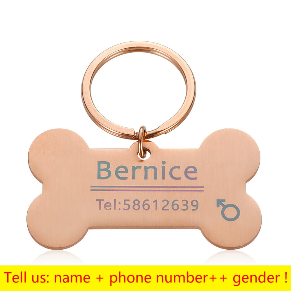 Keyring Bone Tag Pet