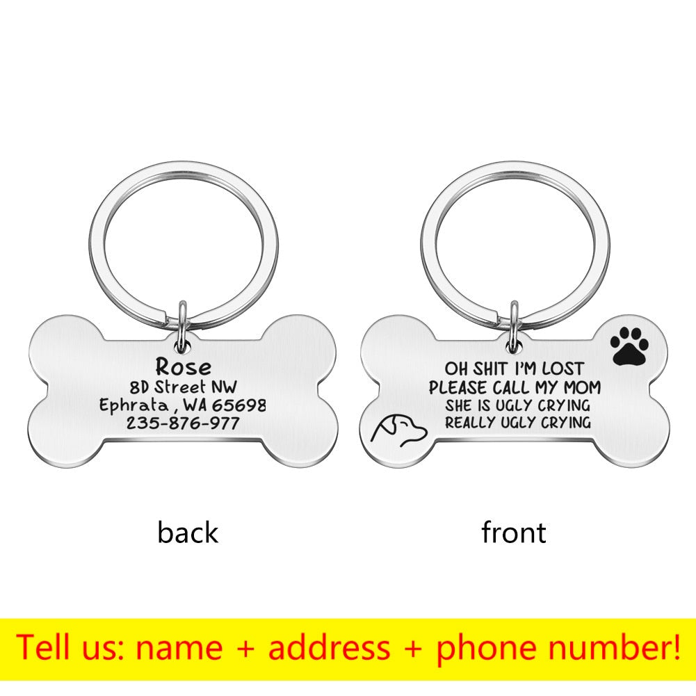 Keyring Bone Tag Pet