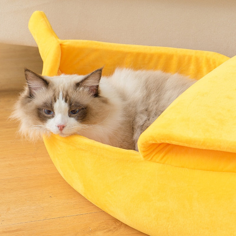 Funny Banana Cat Bed House