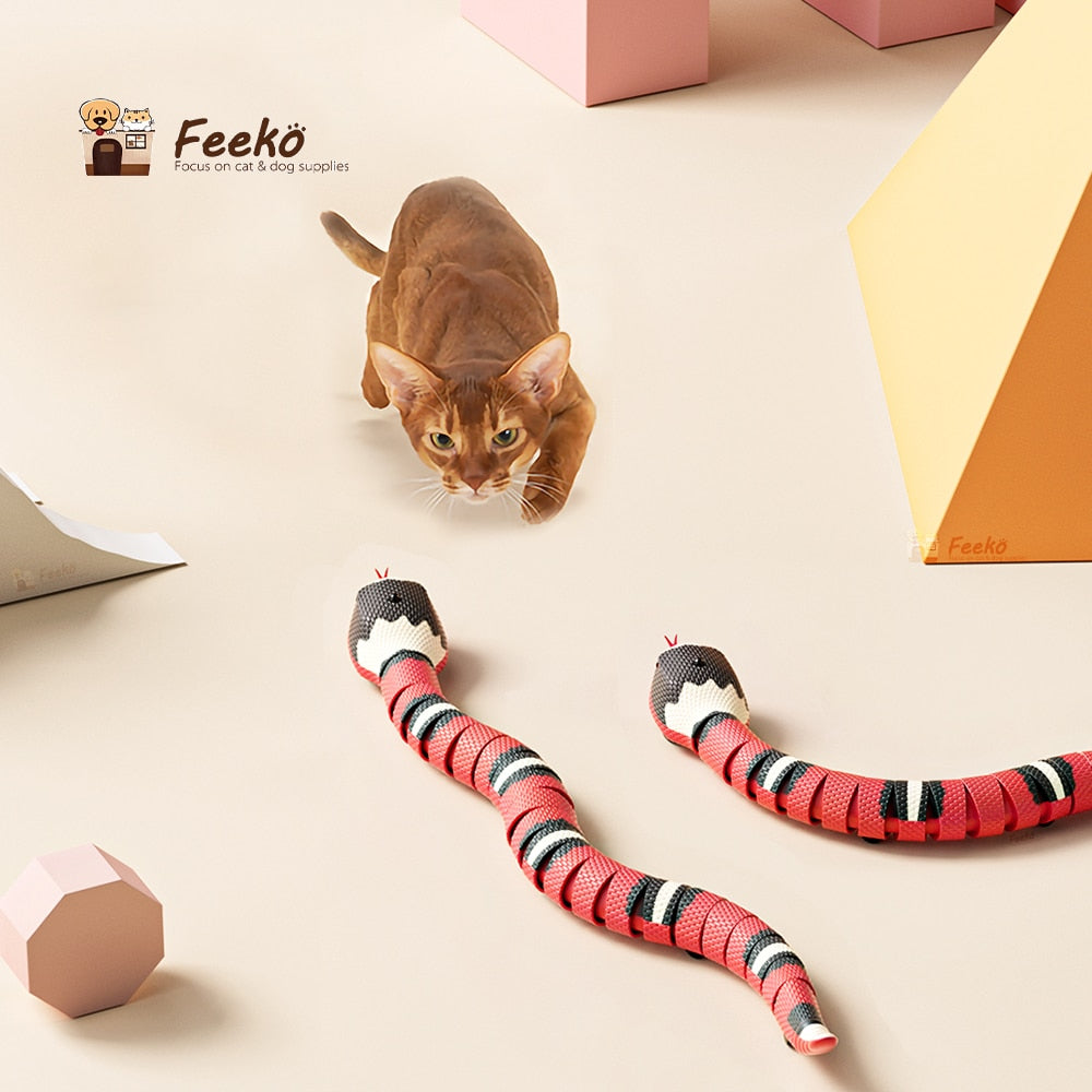 Smart Sensing Snake Cat Toys