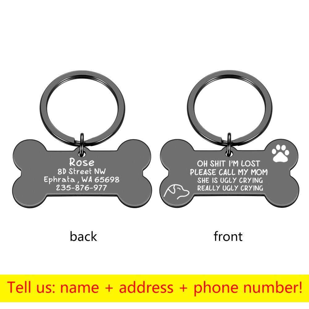 Keyring Bone Tag Pet